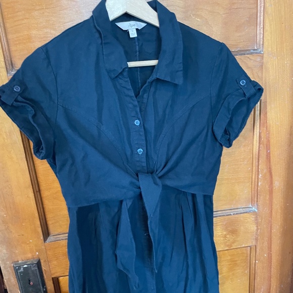 Ripe Colette Tie Front Nursing Dress, Deep Blue, Small - Picture 1 of 4